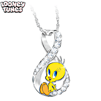 Always Tweety Infinity Pendant Necklace