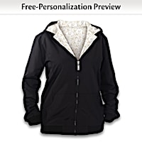 Water-Resistant Women's Jacket Personalized With Initials