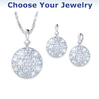 346-Crystal A Million Facets Of Me Necklace And Earrings Set