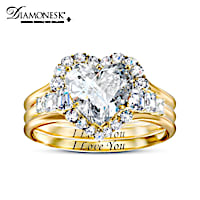 7.75-Carat My Heart Grows With Love 3-Ring Set