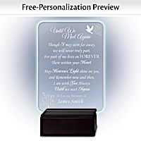Personalized Light-Up Memorial Plaque With Engraved Message