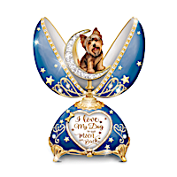 I Love My Yorkie To The Moon & Back Music Box