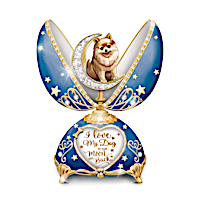 I Love My Pomeranian To The Moon & Back Music Box