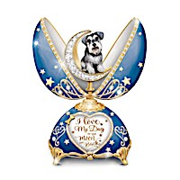 I Love My Schnauzer To The Moon & Back Music Box