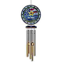 U.S. Army Indoor/Outdoor Stained-Glass Wind Chime