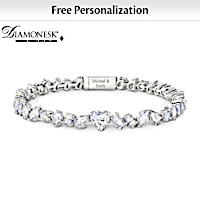 38-Carat Facets Of Our Love Personalized Bracelet