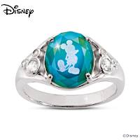 Disney Mickey Mouse Etched Color-Changing Mood Ring