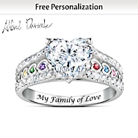 Alfred Durante Genuine Birthstones & Topaz Personalized Ring