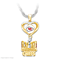 Cheer For The Chiefs! Super Bowl LVIII Pendant Necklace