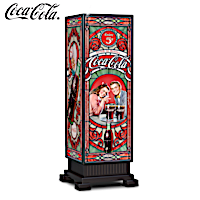 COCA-COLA Stained-Glass Table Centerpiece