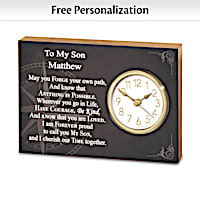 My Son, My Blessing Personalized Clock