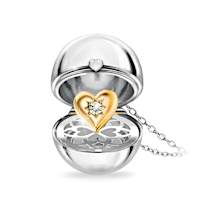 Diamond My Granddaughter, My Heart, My World Necklace