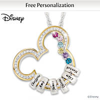 Disney Magic Of Family Personalized Pendant Necklace