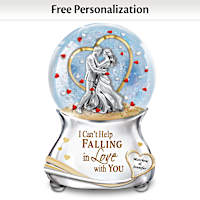 Can't Help Falling In Love Personalized Glitter Globe
