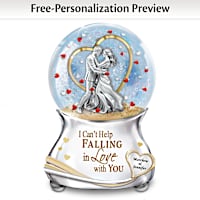 Personalized Glitter Globe Plays A Classic Romantic Tune
