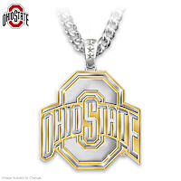 Ohio State Sculpted Emblem Pendant Necklace