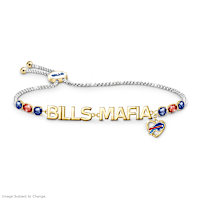 1.5-Carat Crystal Buffalo Bills Fan Cheer Bracelet