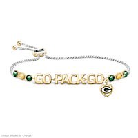 1.5-Carat Crystal Green Bay Packers Fan Cheer Bracelet