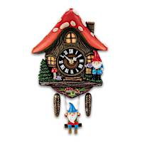 Enchanted Gnome Cottage Cuckoo Clock