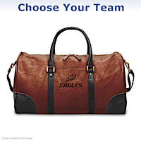 Genuine Leather NFL Duffel Bag