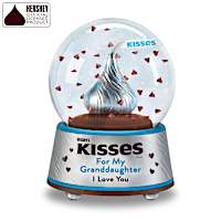 HERSHEY'S KISSES For My Granddaughter Glitter Globe