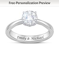 Lab Grown Diamond One Love Personalized Bridal Ring