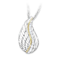 Genuine Topaz Always By My Side Remembrance Pendant Necklace