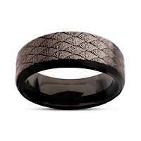 Dragonscale Titanium Men's Ring
