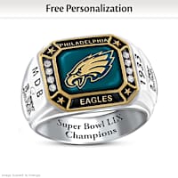 Philadelphia Eagles Super Bowl LIX Personalized Ring
