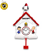 Snoopy Sno-Cone Machine Wall Clock