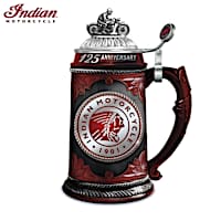 Indian Motorcycle 125th Anniversary Porcelain Stein