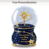 Remembrance Musical Glitter Globe Personalized With Name