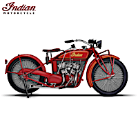 1923 Indian Motorcycle Miniature Replica Sculpture