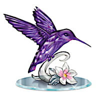 Lena Liu "Beauty Of The Amethyst" Hummingbird Figurine