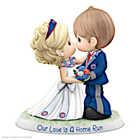 Our Love Is A Home Run Cubs Porcelain Wedding Figurine