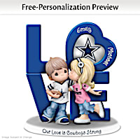 Dallas Cowboys Figurine Personalized With Names