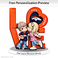 Our Love Is Broncos Strong Personalized Figurine