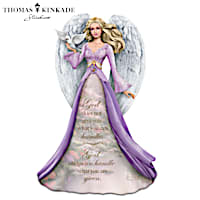 Thomas Kinkade Angel Figurine With Inspirational Inscription