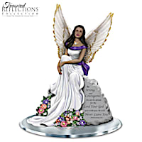 Keith Mallett "Angel Of Courage" Figurine With Crystals