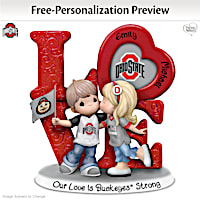Ohio State Buckeyes Personalized Couple Figurine
