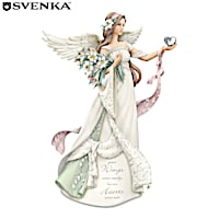 Karen Hahn Remembrance Angel Figurine With Svenka Crystal