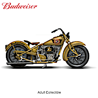 Budweiser "Original Cruiser" Motorcycle Sculpture