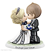 Cowboys Love Forever Porcelain Wedding Couple Figurine
