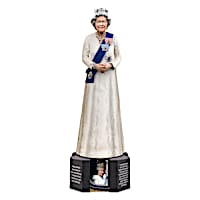 Queen Elizabeth II Figurine With Svenka Crystals