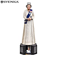 Queen Elizabeth II Figurine With Svenka Crystals