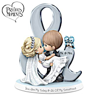 Precious Moments Bride And Groom Bisque Porcelain Figurine
