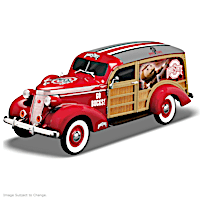 1:18-Scale Ohio State Buckeyes Woody Wagon Sculpture