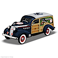 Cruising To Victory Yankees Woody Wagon Sculpture