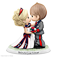 New England Patriots Love Forever Wedding Porcelain Figurine