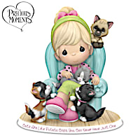 Precious Moments Cats Are Like Potato Chips Figurine